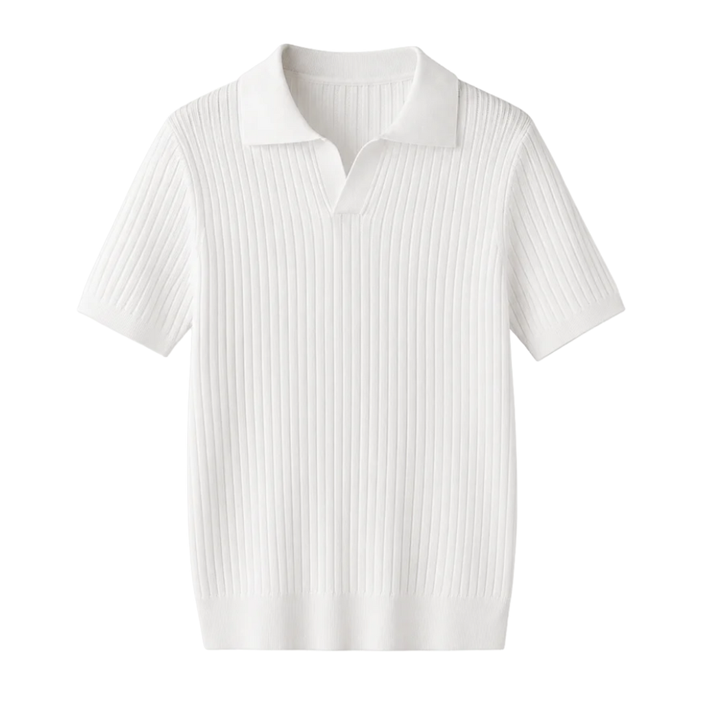 Chalk Ribbed Polo