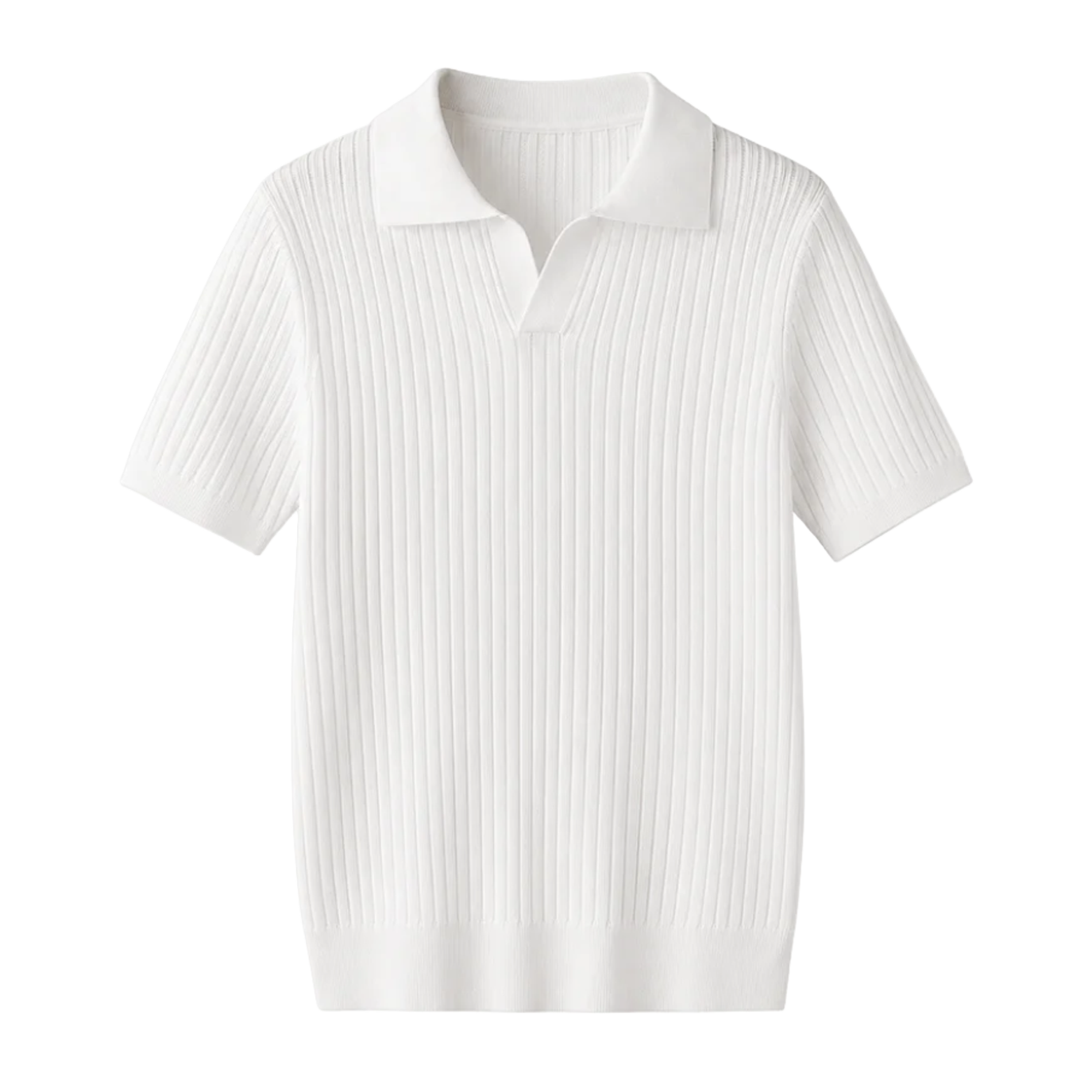 Chalk Ribbed Polo