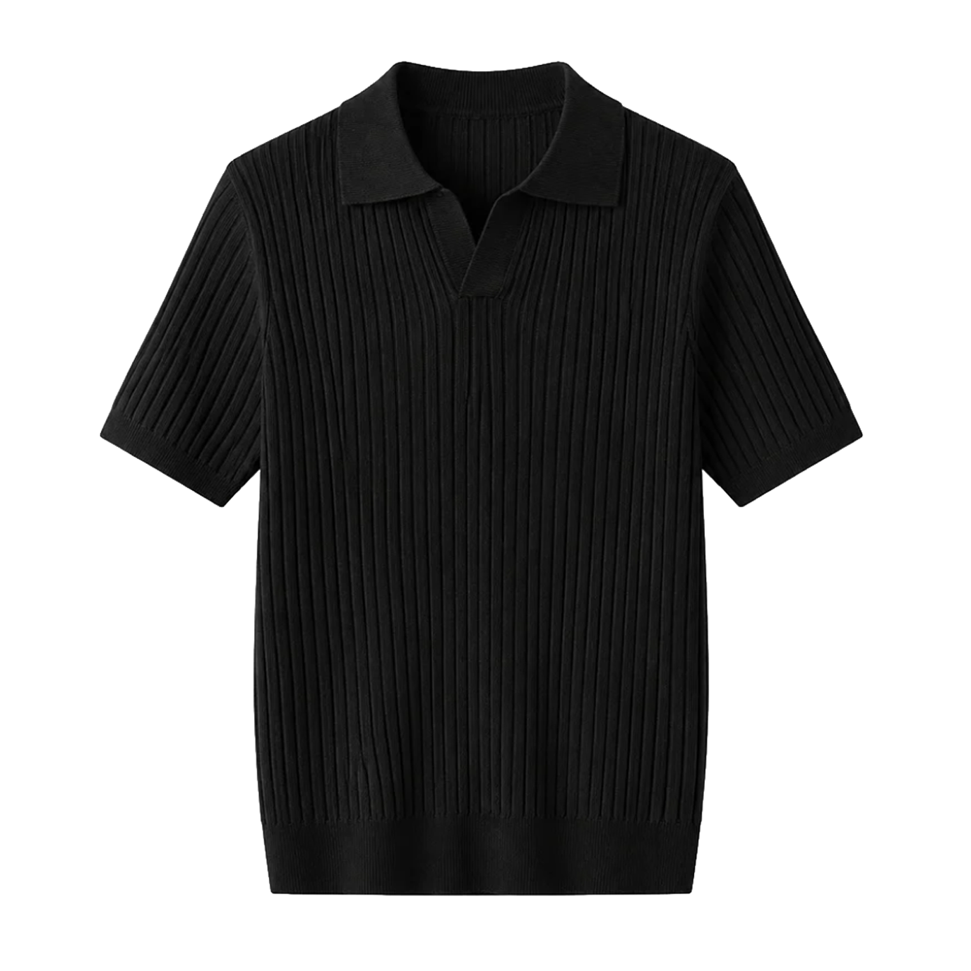 Onyx Ribbed Polo