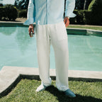 Ivory Wide Leg Trousers